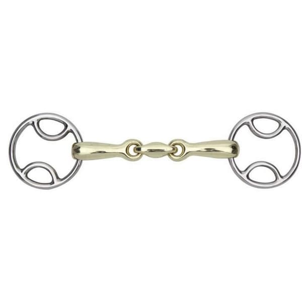 Shires Brass Lozenge Horse Bevel Bit