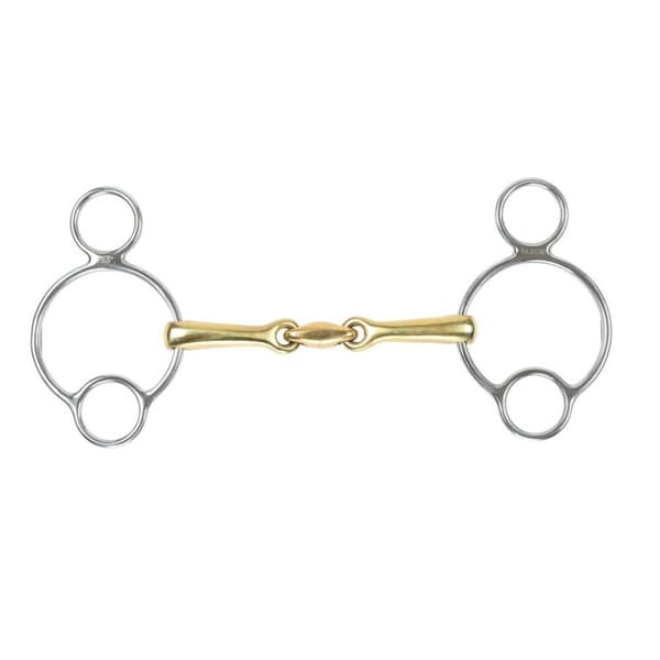 Shires Brass Lozenge Horse Universal Bit