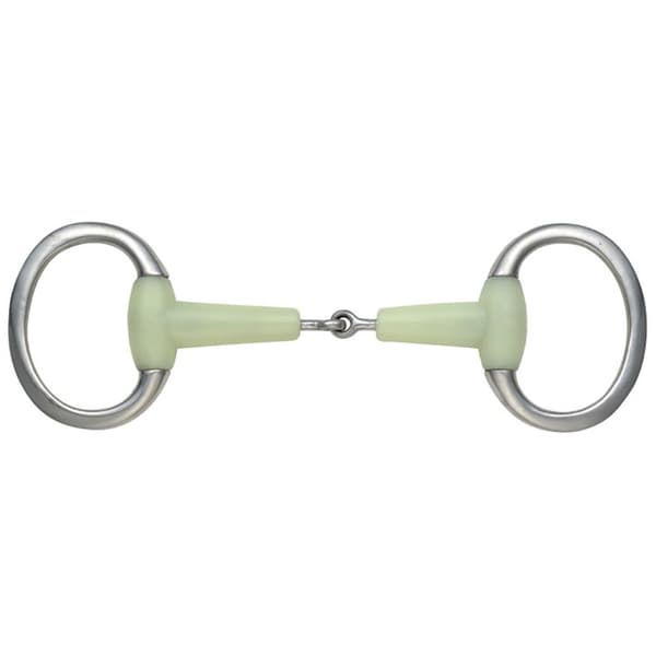 Shires Equikind Flat Jointed Horse Eggbutt Snaffle Bit