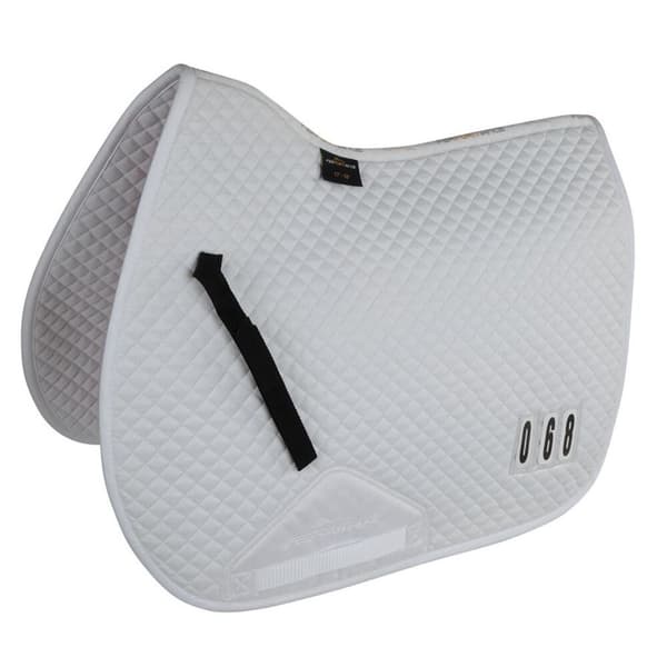 Performance Numbered Horse Saddlecloth White 17in - 18in