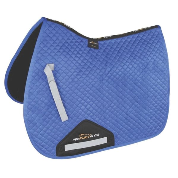 Performance Suede Horse Saddlecloth Royal Blue 17in - 18in