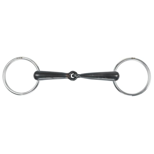 Shires Sweet Iron Hollow Mouth Horse Loose Ring Snaffle Bit