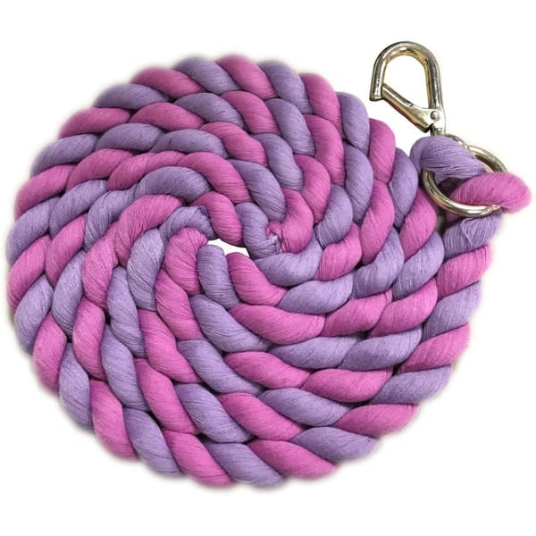 Shires Two Tone Horse Lead Rope Pink/Lilac One Size