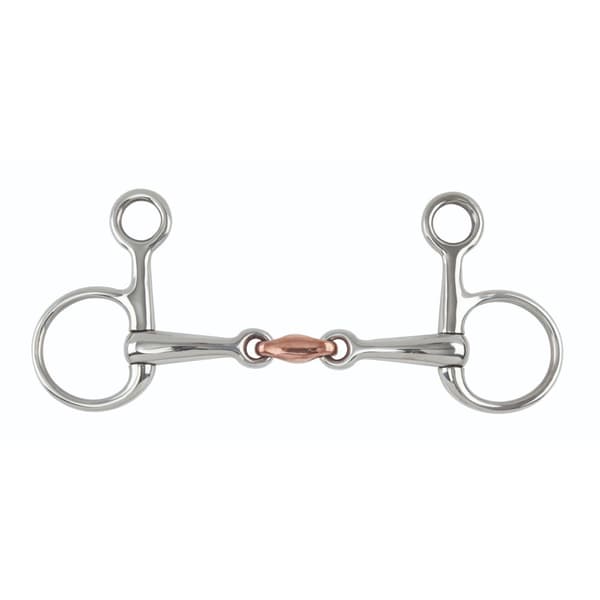Shires Copper Lozenge Horse Hanging Cheek Snaffle Bit