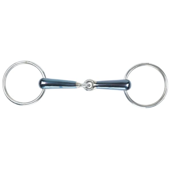 Shires Sweet Iron Hollow Mouth Horse Loose Ring Snaffle Bit