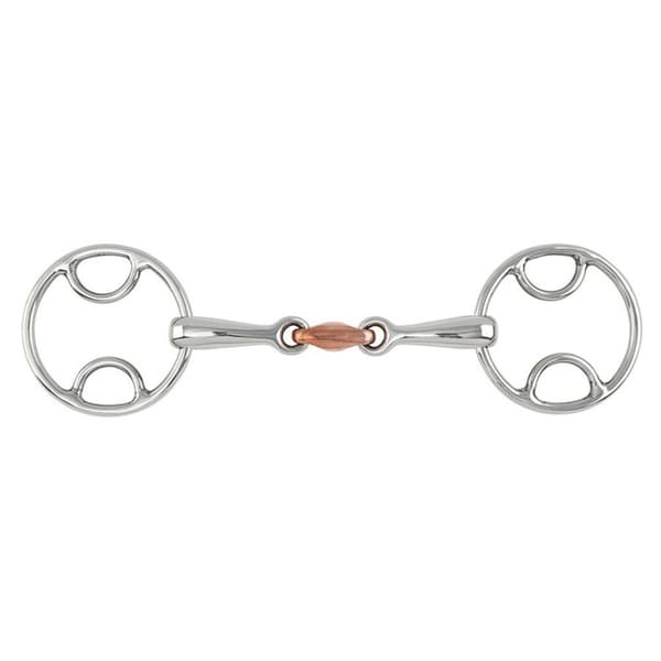 Shires Copper Lozenge Horse Bevel Bit
