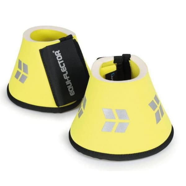 Equi-Flector Horse Overreach Boots (Pack of 2) Bright Yellow Pony