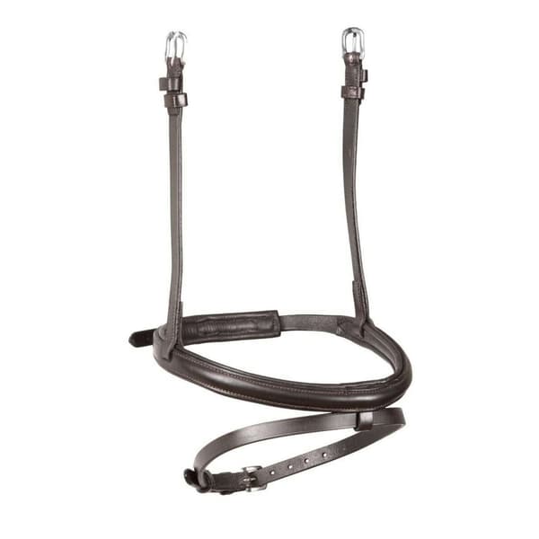 Velociti Raised Padded Leather Horse Flash Noseband