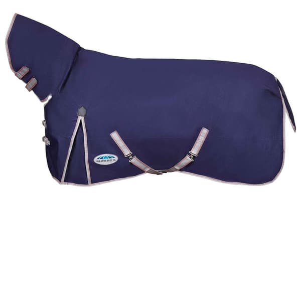 Weatherbeeta Comfitec Essential Combo Neck Horse Turnout Rug Navy/Silver/Red 6´ 5"
