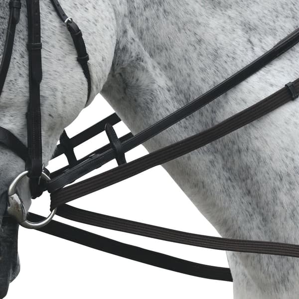 Shires Cotton Horse Web Reins Black One Size