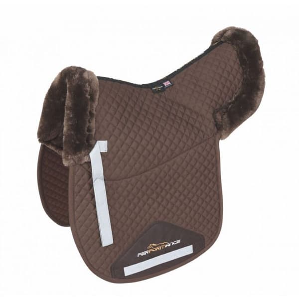 Performance Half Lined Horse Numnah Brown 17in - 18in
