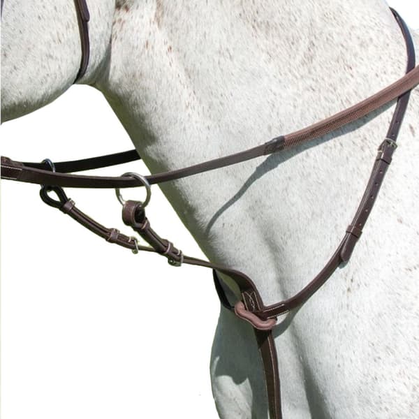 Avignon Leather Horse Running Martingale Havana Pony