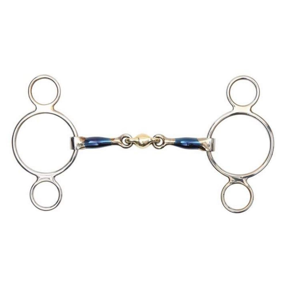 Shires Sweet Iron Lozenge Horse 2 Ring Gag Bit