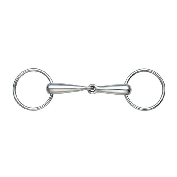 Shires Hollow Mouth Horse Loose Ring Snaffle Bit