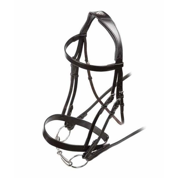 Velociti Hunter Leather Horse Cavesson Bridle