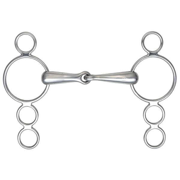 Shires Jointed Horse 3 Ring Gag Bit