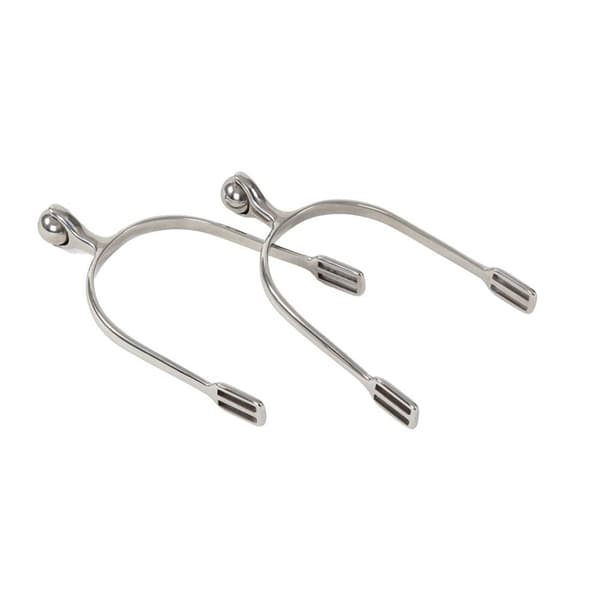 Shires Mens Roller Ball Spurs Silver One Size