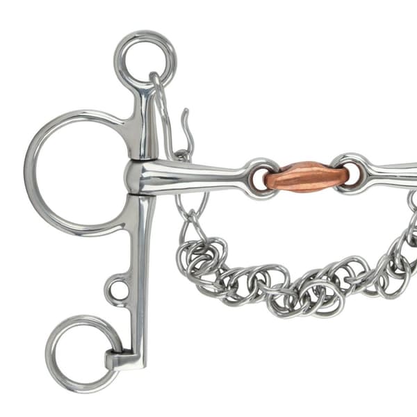 Shires Copper Double-Jointed Horse Pelham Bit