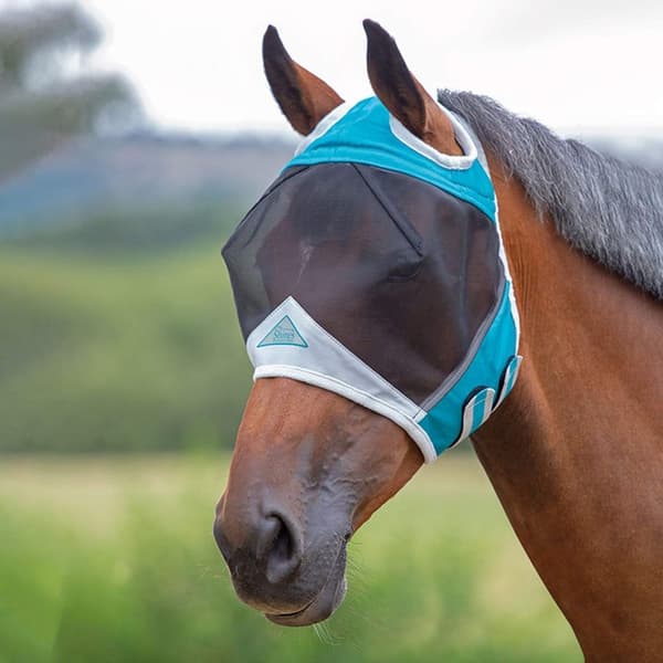 Shires Fine Mesh Ear Holes Horse Fly Mask