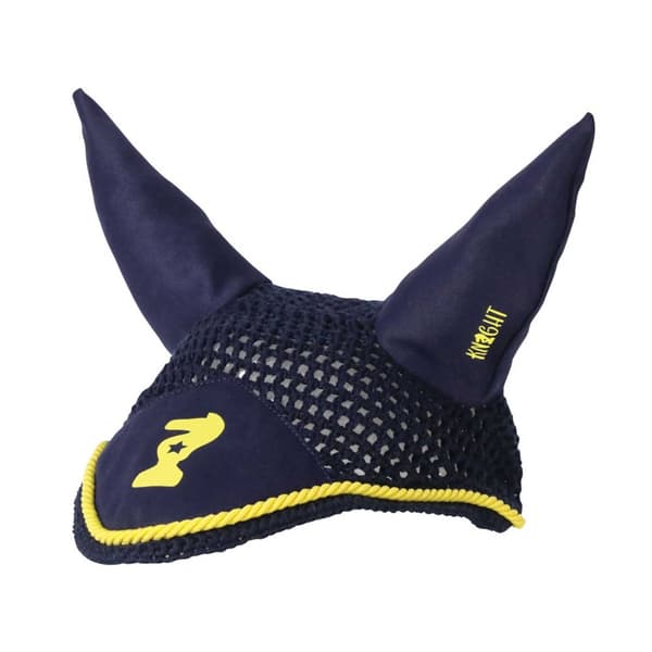 Little Knight Lancelot Horse Fly Veil Navy/Yellow Small Pony