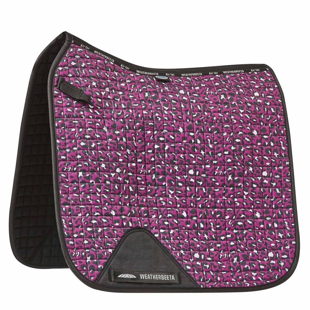 Weatherbeeta Prime Leopard Print häst Dressage Saddlepad