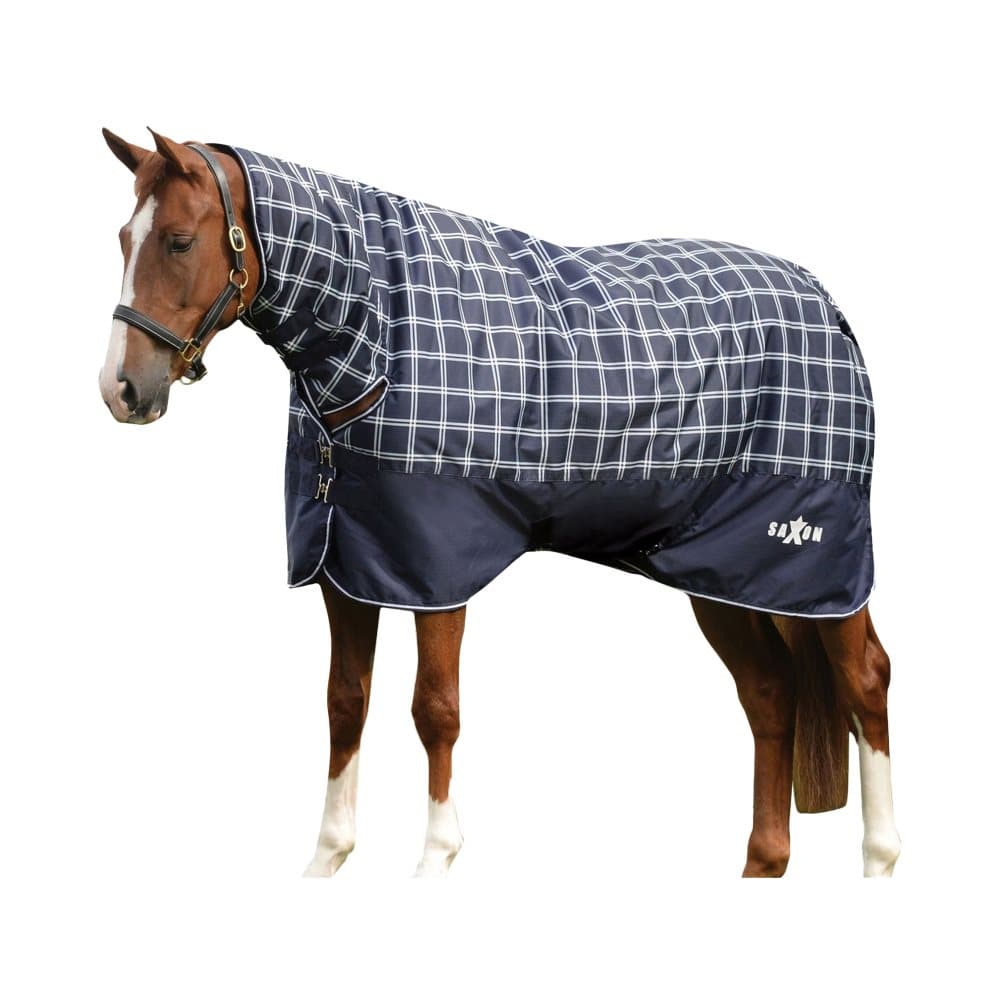 Saxon Defiant Combo Neck Plaid Midweight Horse Turnout Rug