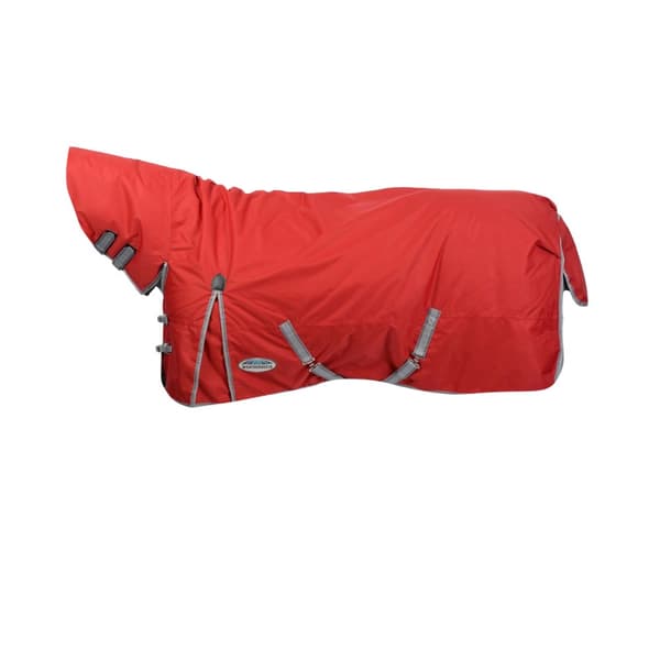 Weatherbeeta Comfitec Classic Combo Neck Medium Lightweight Horse Turnout Rug Red/Silver/Navy 4´ 6"