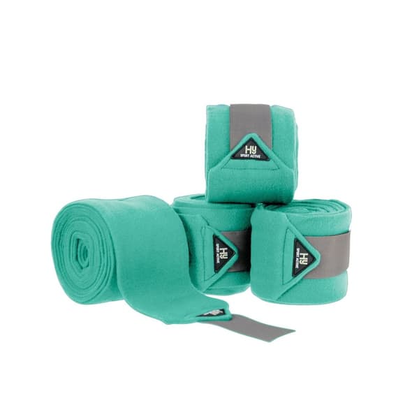 Hy Sport Active Luxury Horse Bandages (Pack of 4) Spearmint Green Cob/Full