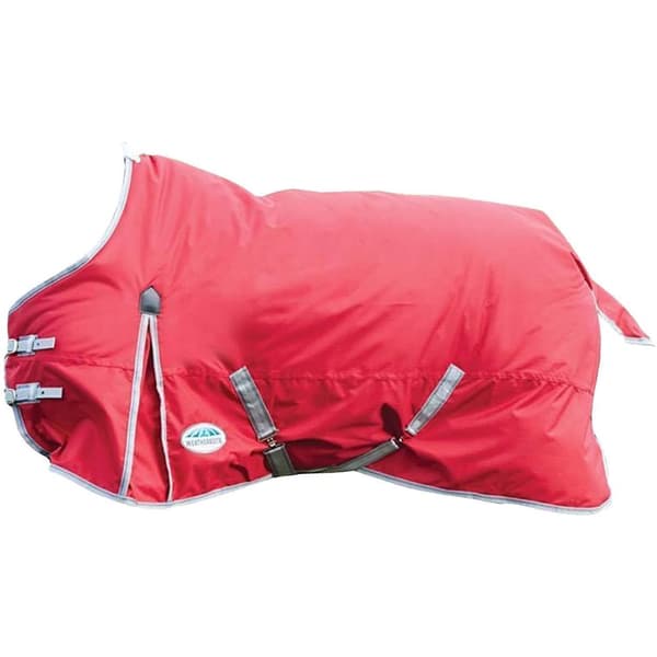 Weatherbeeta Comfitec Classic Standard-Neck Medium Lightweight Horse Turnout Rug Red/Silver/Navy 4´