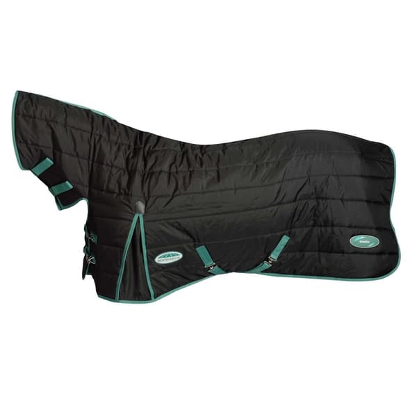 Weatherbeeta Green-Tec Combo Neck Medium Lightweight Horse Stable Rug Black/Bottle Green 4´ 3"