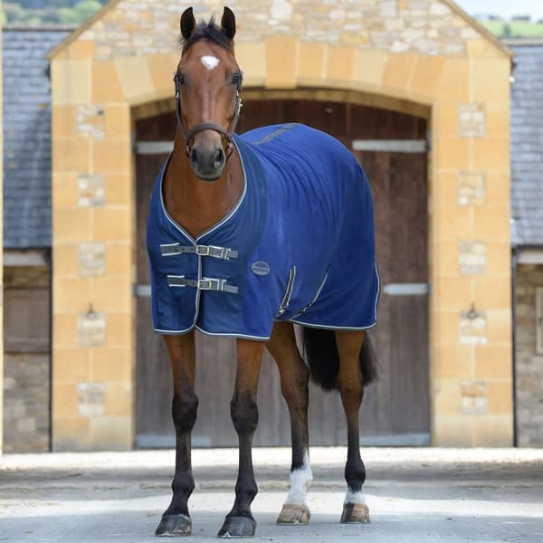Weatherbeeta Standard-hals Fleece-hest køletæppe til heste
