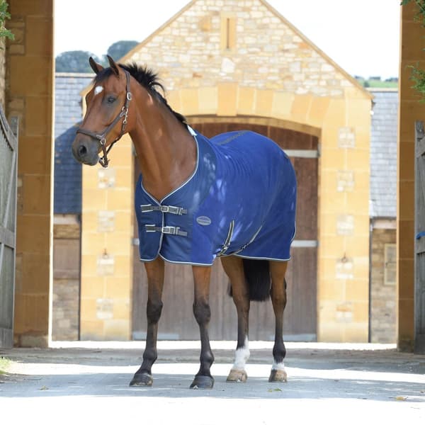 Weatherbeeta Standard-hals Fleece-hest køletæppe til heste