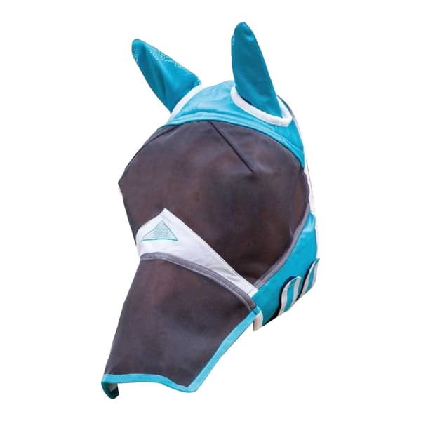 Shires Fina nätmask för hästar med öron och näsa
