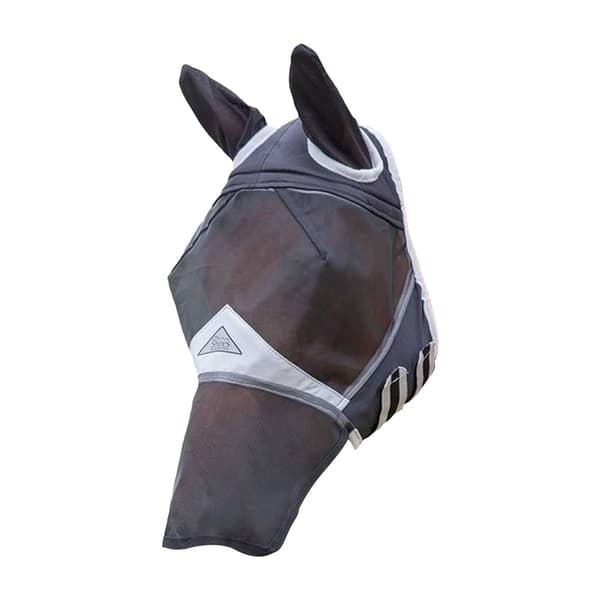 Shires Fina nätmask för hästar med öron och näsa