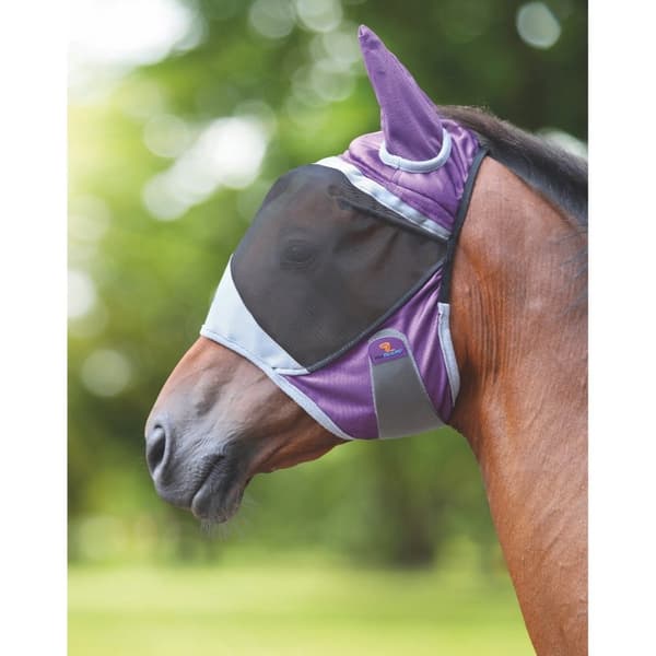 Shires Deluxe hest fluemaske med ører