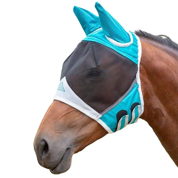 Shires Fina mesh häst fluga mask med öron