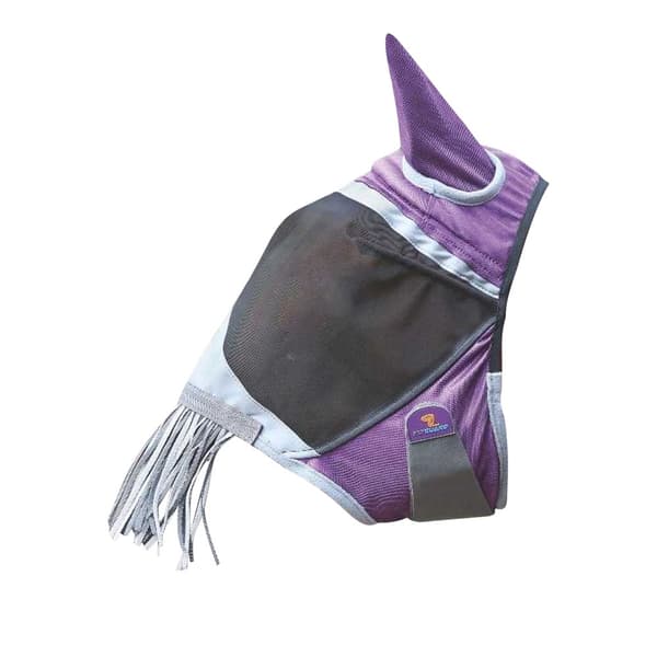 Shires Deluxe Horse Fly Mask With Ears & Nose Fringe
