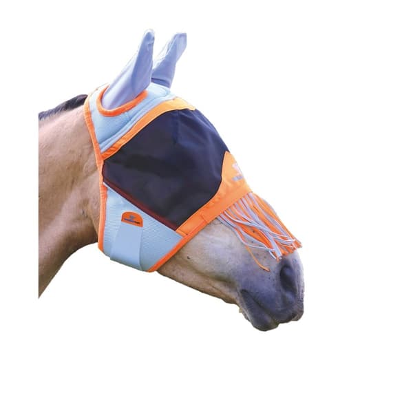 Shires Fringe Air Motion Horse Fly Mask med öron