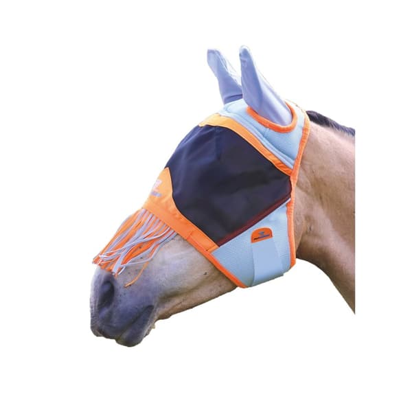 Shires Fringe Air Motion Horse Fly Mask med öron