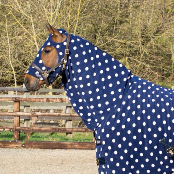 Supreme Products Dotted Fleece Horse Hood