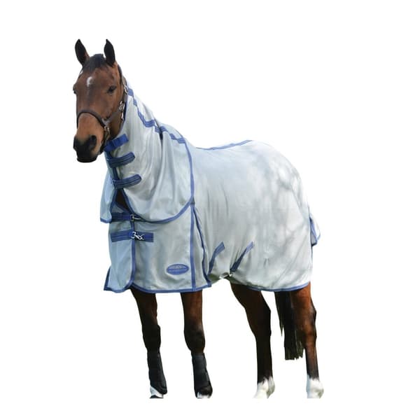 Weatherbeeta Comfitec Airflow II aftagelig hals Hest Turnout Rug Grey/Blue 5´ 3"