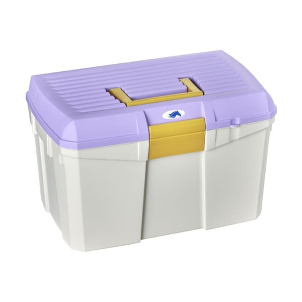 Plastica Panaro Horse Tack Storage Box Cool Grey/Lavender One Size