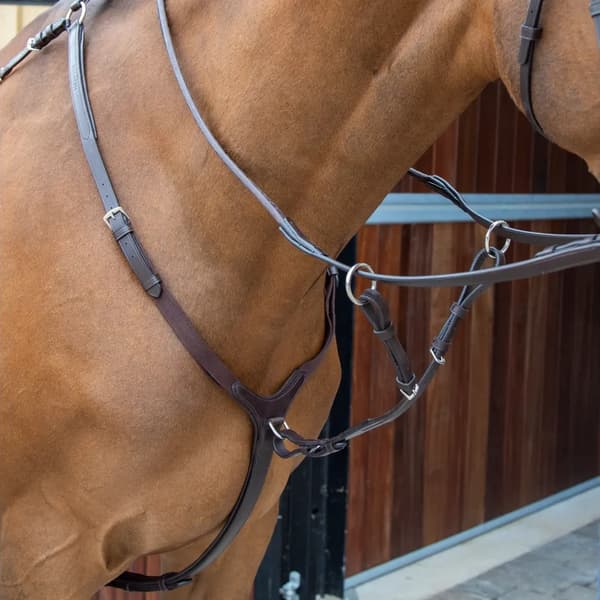 Velociti Lusso Leather Horse Breastplate