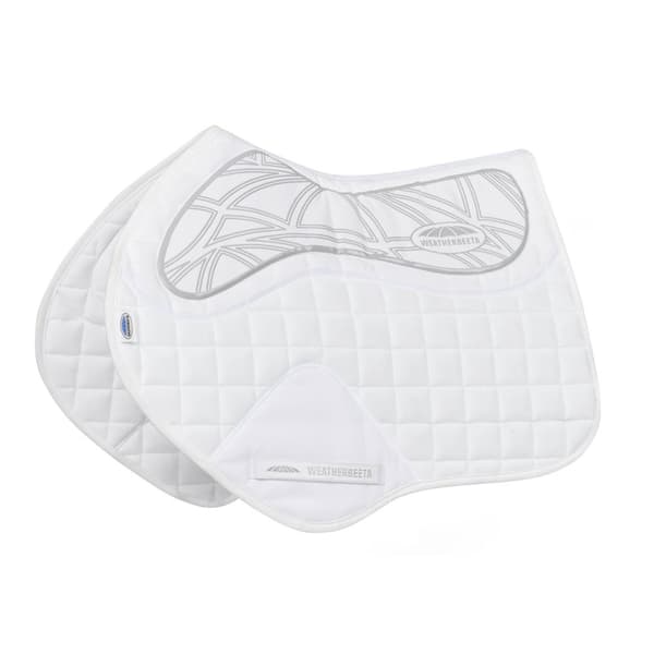 Weatherbeeta Ultra Grip Jump Shaped Horse Saddlepad White One Size