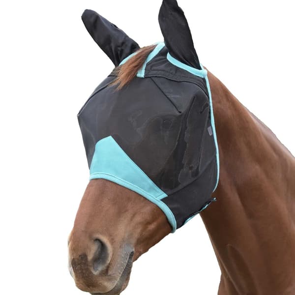 Weatherbeeta Comfitec Deluxe hästflugmask med finmaskigt nät och öron