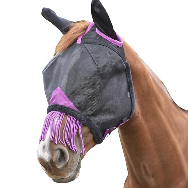 Weatherbeeta Comfitec Deluxe Tassel Mesh Durable Horse Fly Mask With Ears