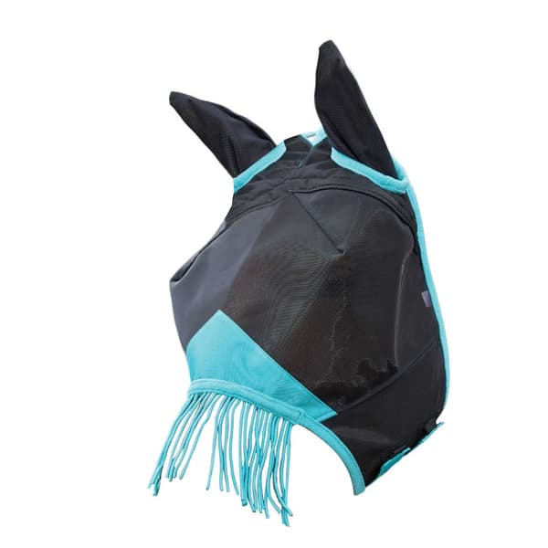 Weatherbeeta Comfitec Deluxe hästflugmask med tofs och öron i finmaskigt nät