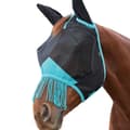 Miniatyrbild 2 av 2: Weatherbeeta Comfitec Deluxe hästflugmask med tofs och öron i finmaskigt nät