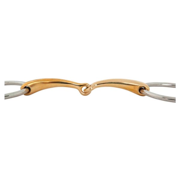 Br Enkeltleddet Løs Ringsnaffel Ring Soft Contact 14 Mm 70 Mm Gylden,Søvfarvet 13.5 cm