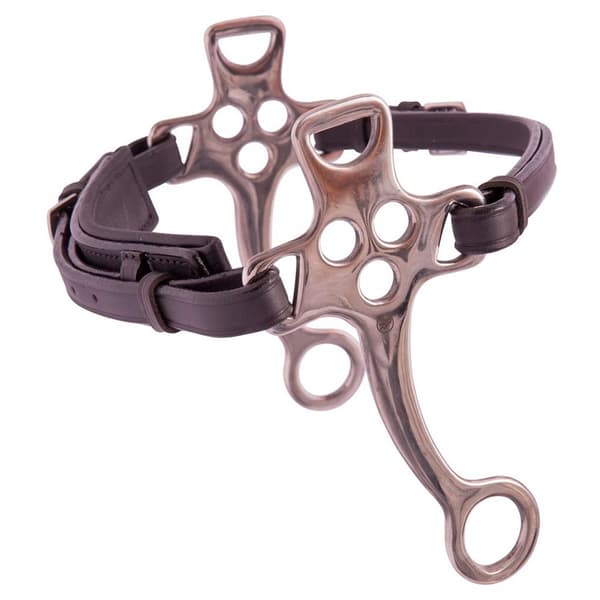 Br Noseband Och Short Ckeeks Hackamore 152 Mm Svart
